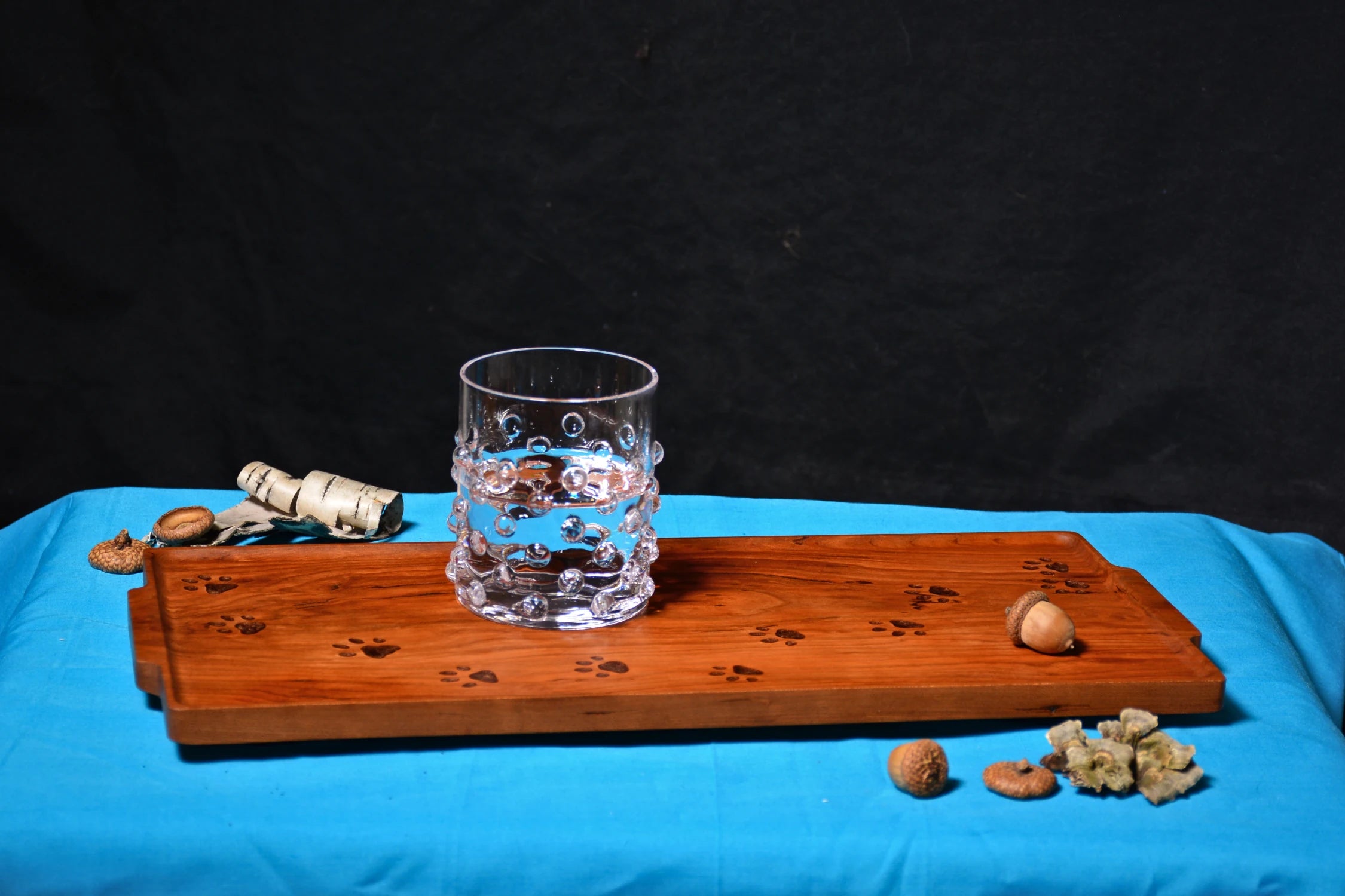 Charcuterie Board with Cat Track