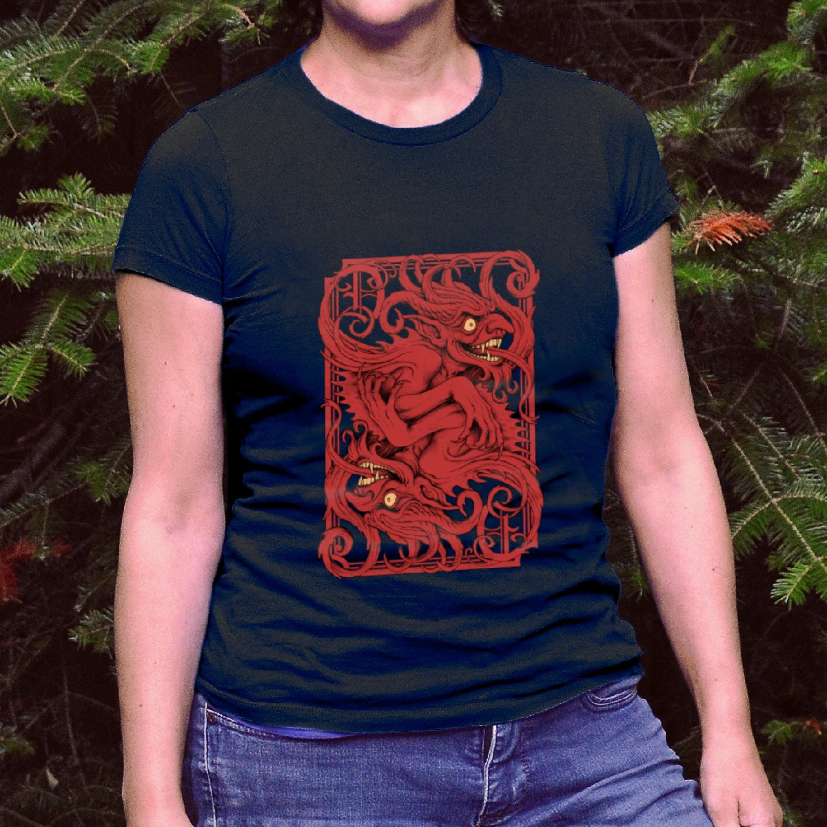 Devil Card. Slimfit T-Shirt