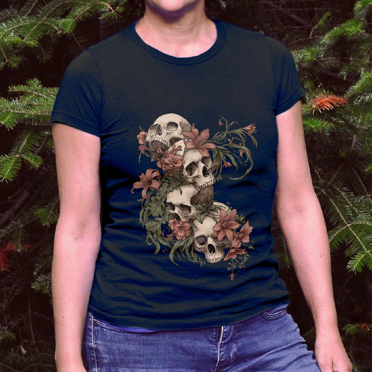 Garden of Skulls. Slimfit T-Shirt