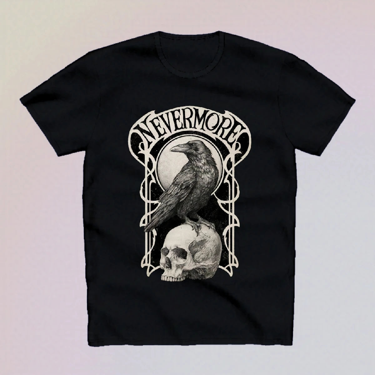 Nevermore. Confort T-shirt - for Edgar Allan Poe fans and classic Gothic horror lovers.