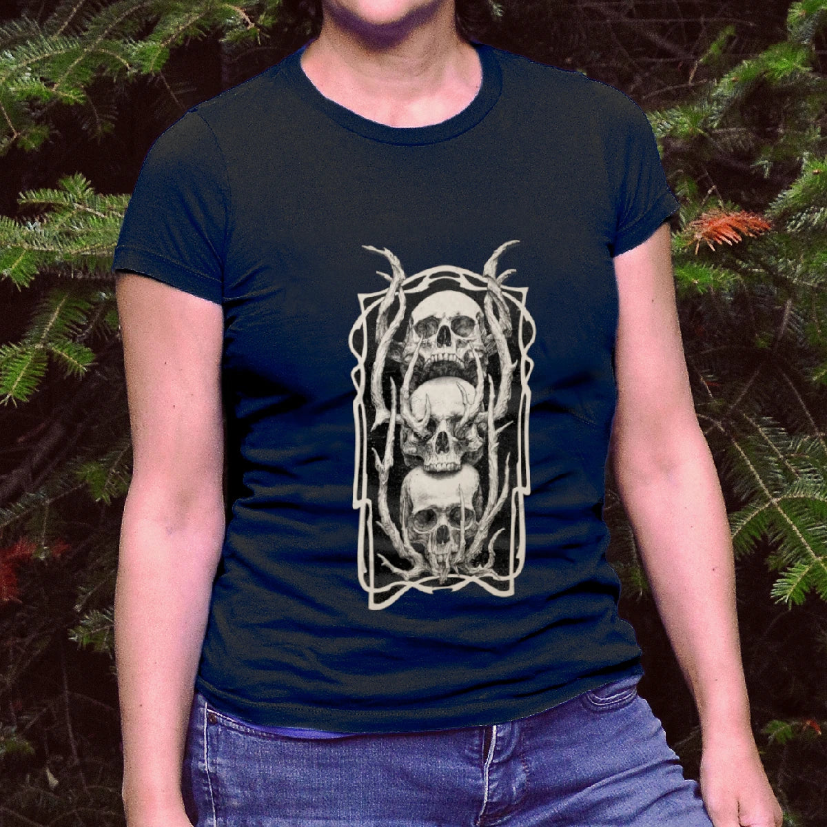 No Evil Skulls. Slimfit T-Shirt